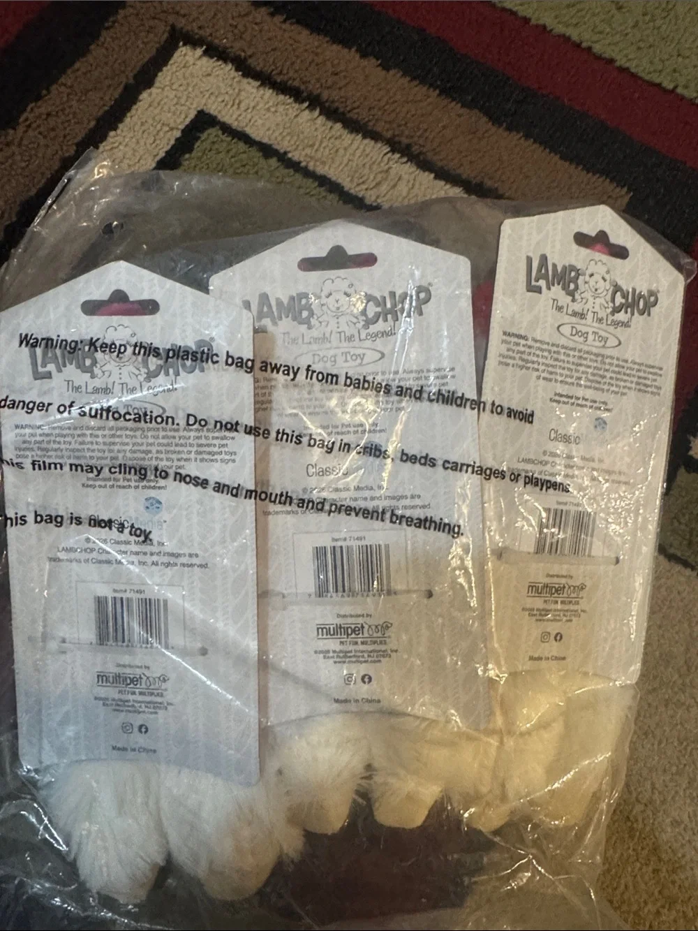 3 Pack Lambchop Dog Toys perfect for sm/m dog 🐶
